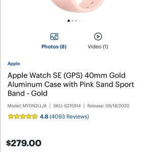 Apple watch SE (pjnk)